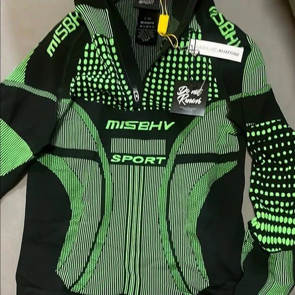 MISBHV Sport Women's Green and Black Jacket - Picture 1 of 5